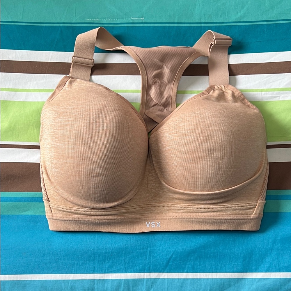 NWOT - incredible by Victoria’s Secret Sports bra in beige - 32DDD